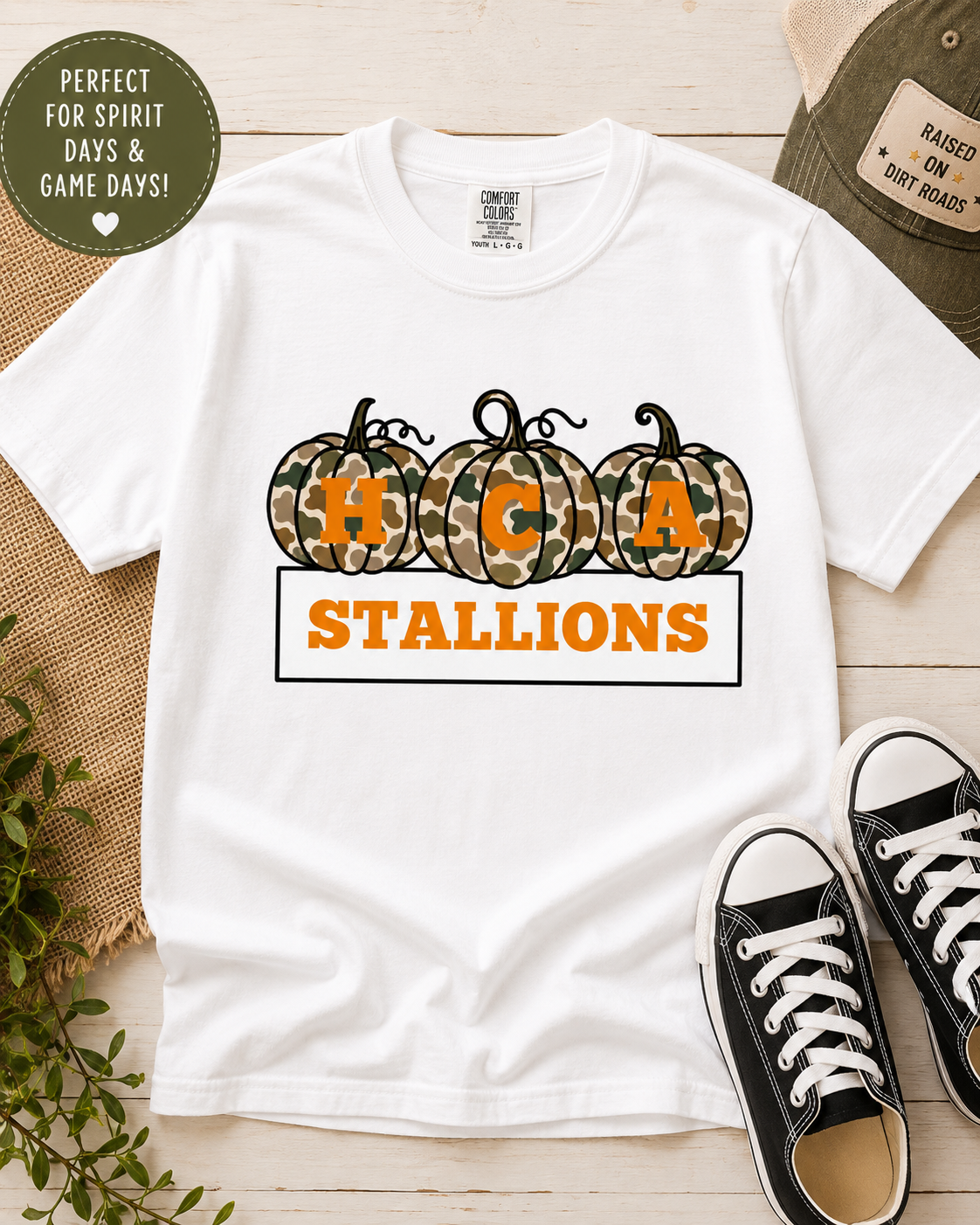 HCA Camo Pumpkins Boys’ Tee