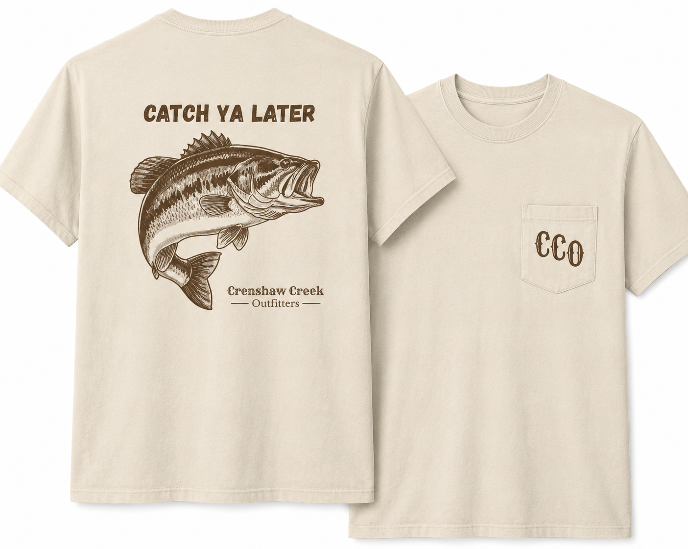 Catch Ya Later Bass Pocket Tee